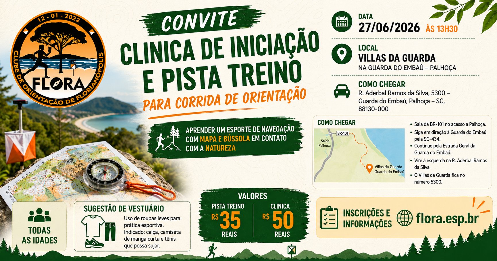 Clinica de Orientação e Pista Treino